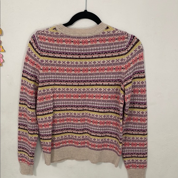 Boden Women's Lilac and Cream Patterned Sweater - Picture 5 of 9